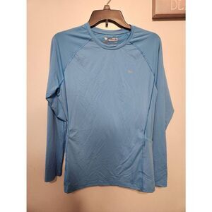 Iuga Blue UPF Rash Guard Long Sleeve Women’s Size L